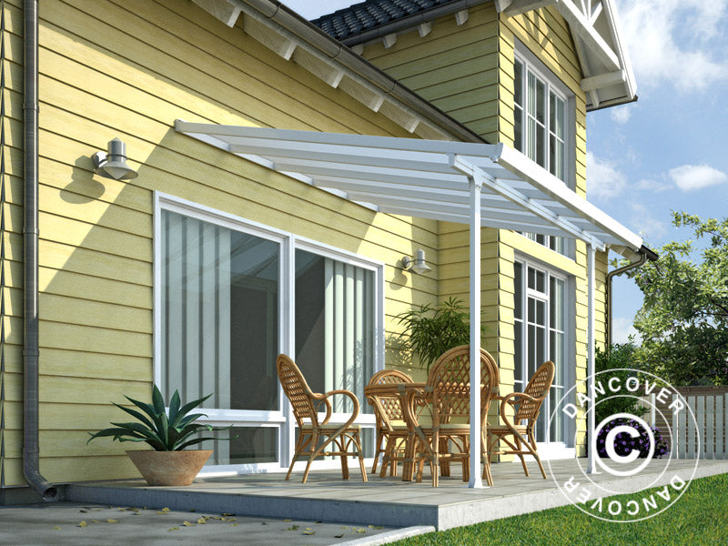 Terrasseoverdækning Feria, Palram/Canopia, 3x3,05m, Hvid