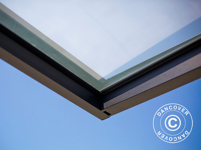 Baldakin Sophia 2150, Palram/Canopia, 0,95x2,15x0,17m, Mørkegrå/transparent