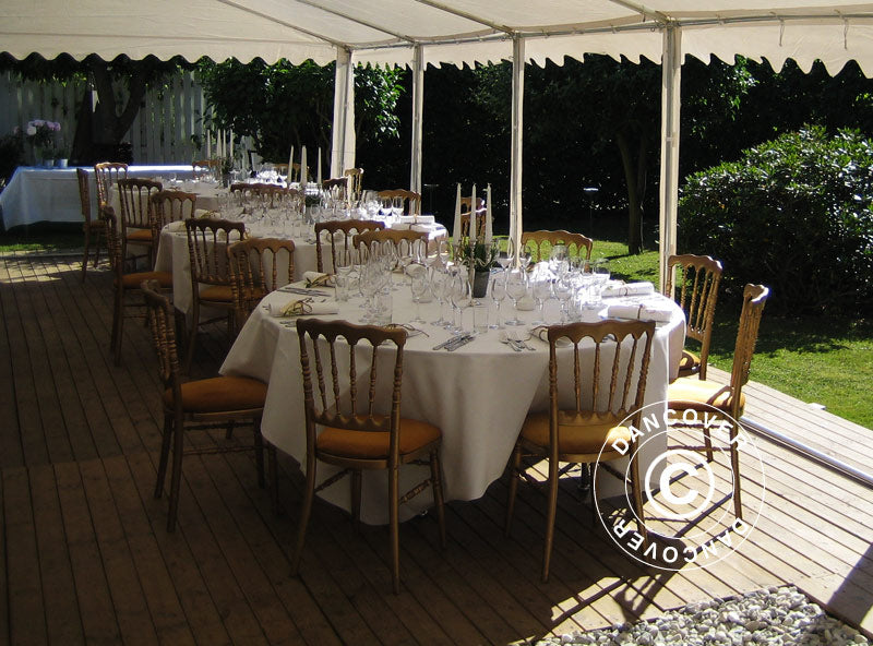 Partytelt PLUS 4x10m PE 700, Grå/Hvid