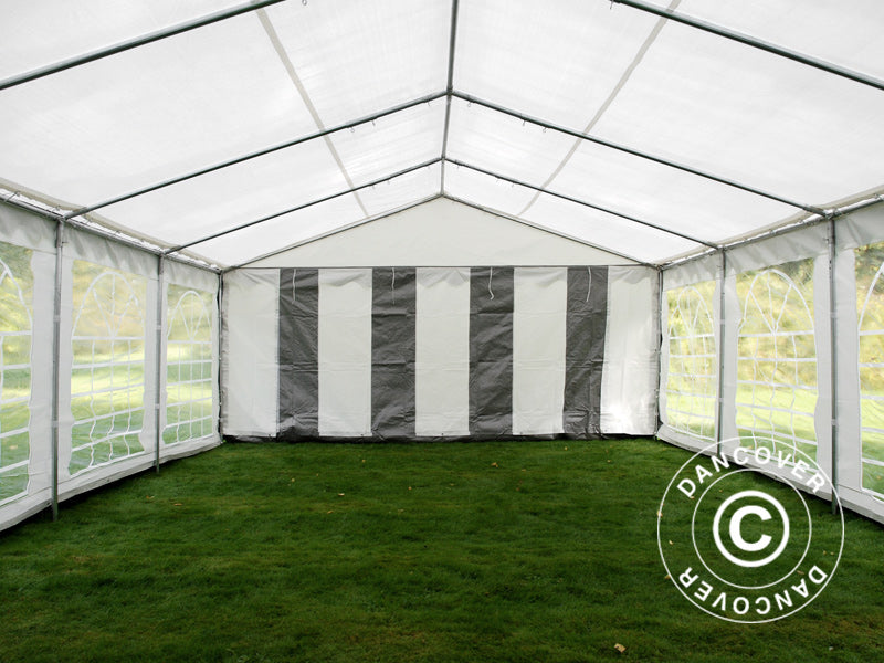 Partytelt PLUS 5x6m PE 700, Grå/Hvid