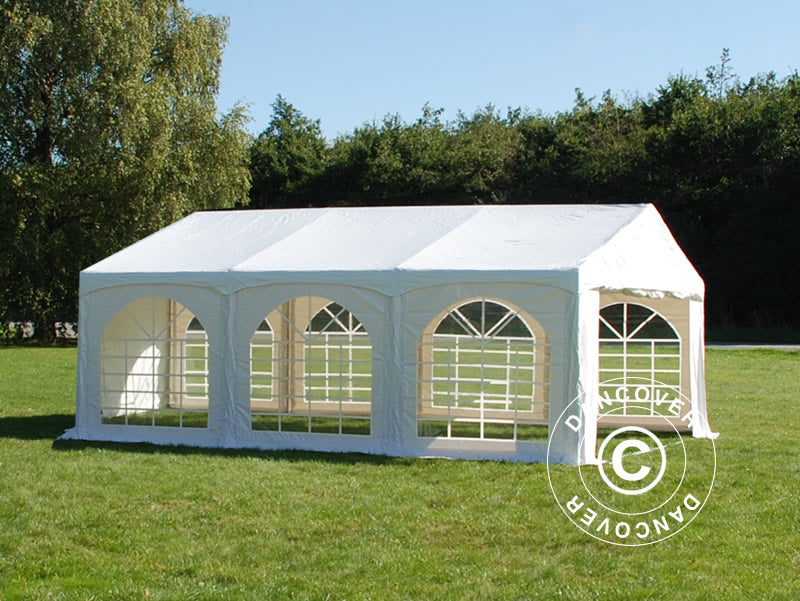 Partytelt Original 4x6m PVC 900, "Arched", Hvid