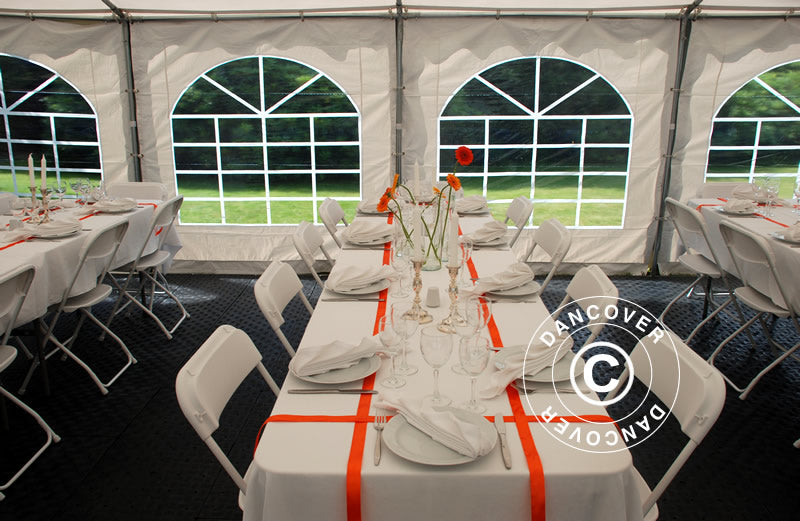 Partytelt Original 6x8m PVC 900, Grå/Hvid