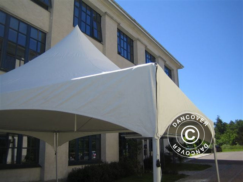 Pagodetelt PartyZone 6x6m, PVC, Hvid