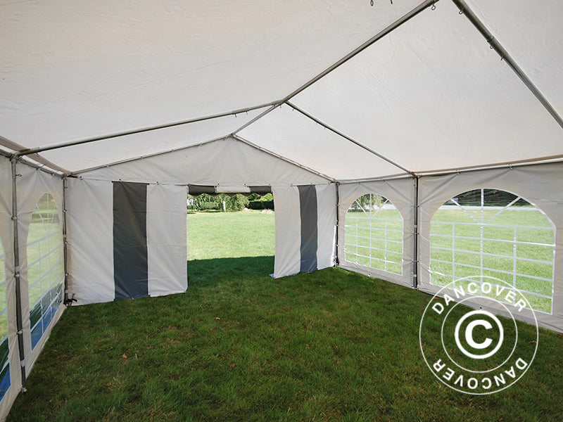 Partytelt Original 5x8m PVC 900, Grå/Hvid