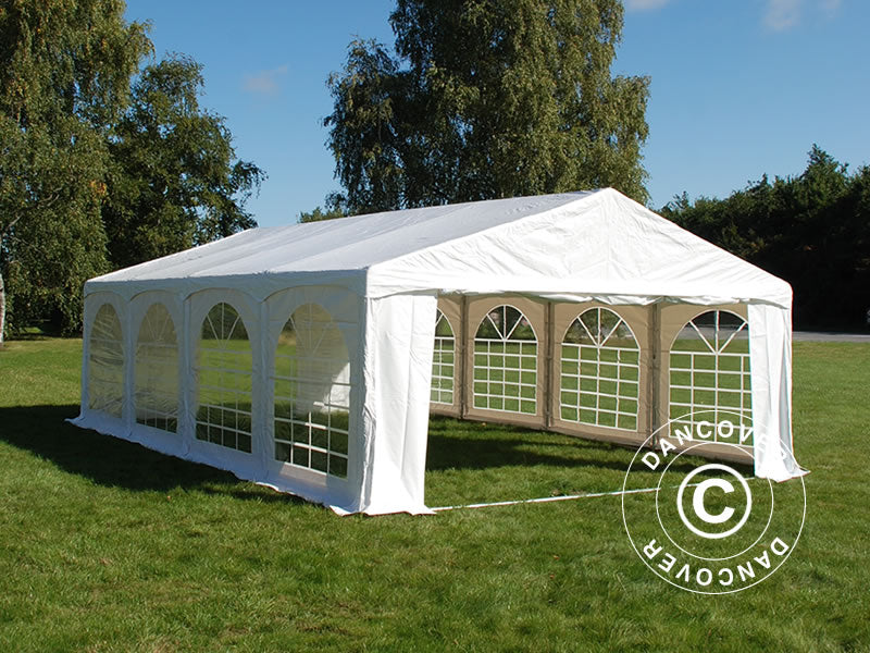 Partytelt Original 5x8m PVC 900, "Arched", Hvid