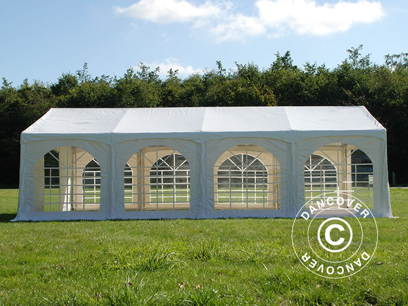Partytelt Original 5x8m PVC 900, "Arched", Hvid