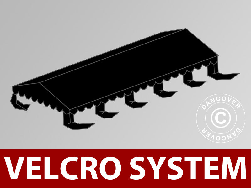 Tagdug til Partytelt UNICO, PVC/Polyester, 5x10m, Sort