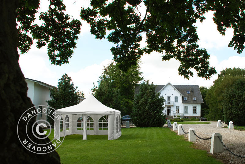 Partytelt Pagoda 4x4m, Hvid