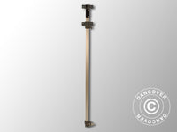 Komplet sideben 2,09/2,39m, Gråt beslag