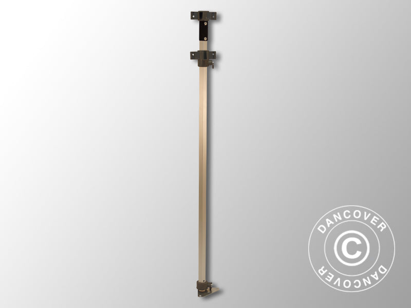 Komplet sideben 2,09/2,39m, Gråt beslag