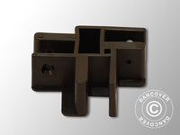 3-vejs beslag til sakseramme, Sort