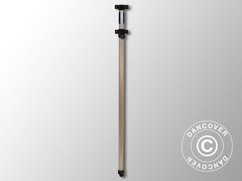 Komplet sideben 2,10/2,39m, Sort beslag