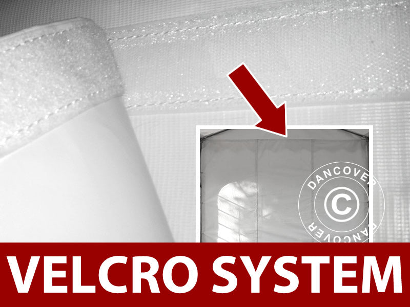 Endevæg PLUS 4m med bred dør, Hvid