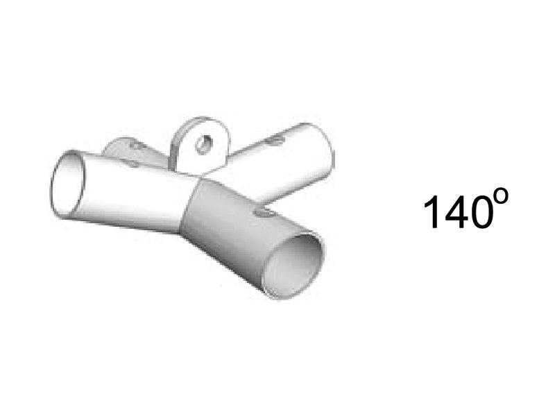 4-vejs samling, Ø42mm, 140°
