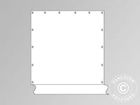 Sidevæg til partytelt Exclusive, Hvid