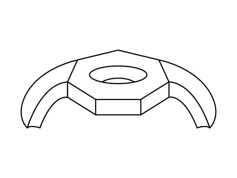 Pose m/vingemøtrikker & skruer