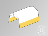 Tagdug til lagertelt/arbejdstelt PRO 3,6x6m, PVC, Hvid/Gul