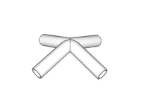 4-vejs samling, Ø42mm, 140°