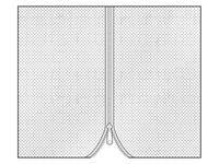 Myggenet-gardin til Pavillon Osiris 3x4m, 4 stk., Sort