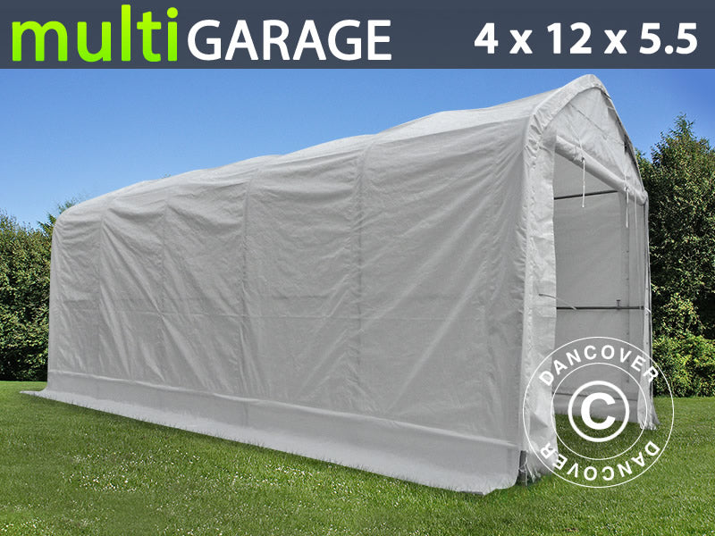 Telthal multiGarage 4x12x4,5x5,5m, Hvid
