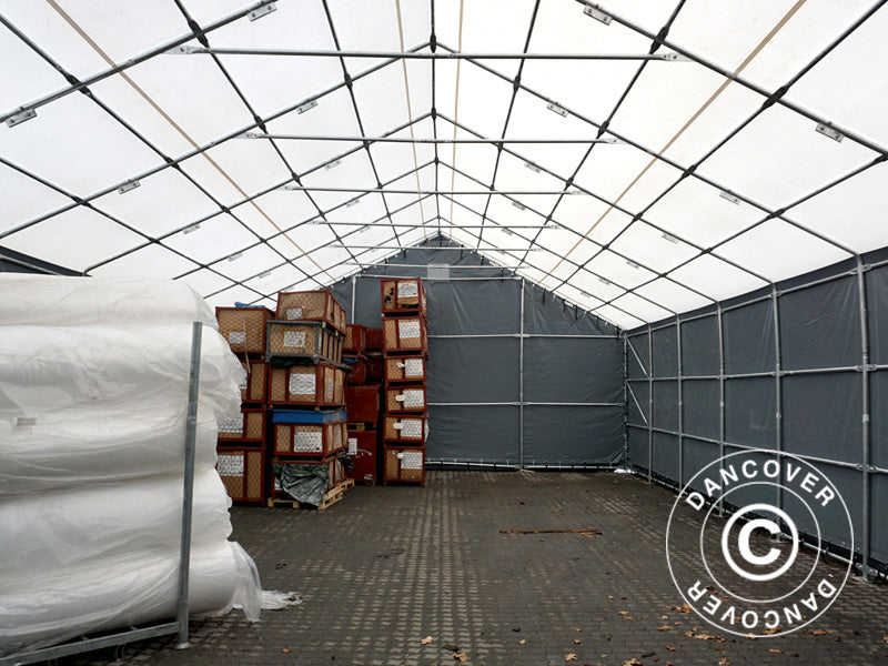 Telthal Titanium 8x27x3x5m, Hvid/Grå