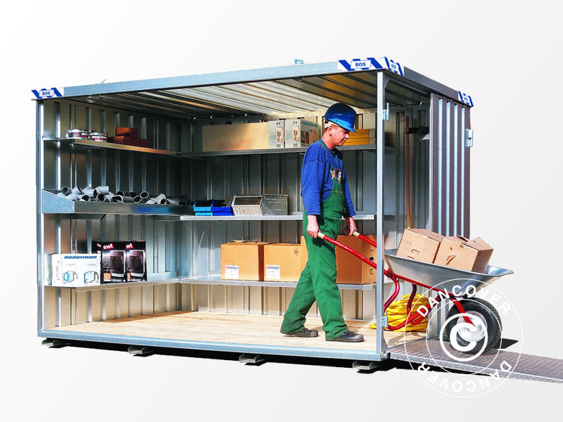 Container, Rigel, 3,1x2,1x2,1m m/dobbeltdør, Sølv KUN 4 STK. TILBAGE