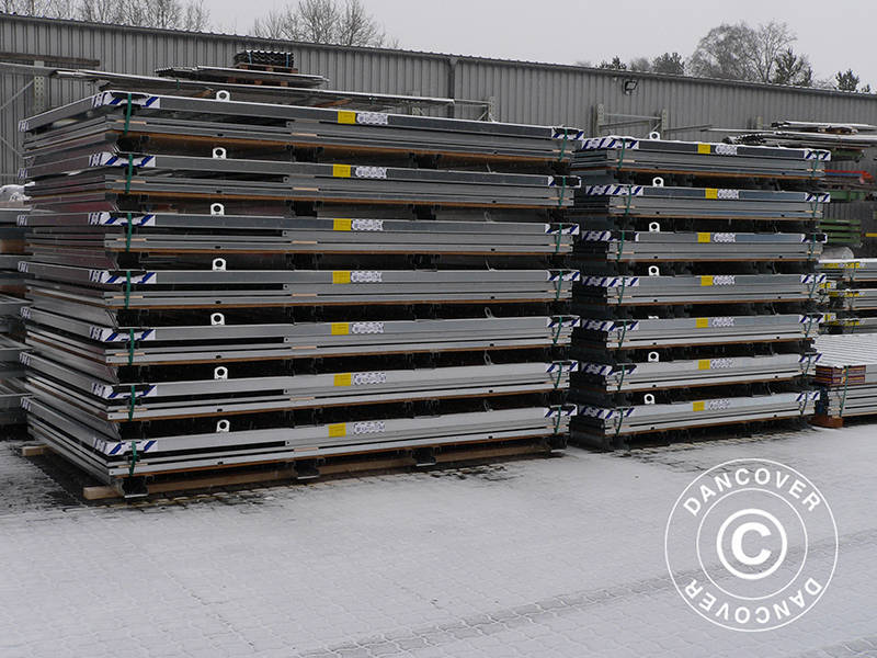 Container, Rigel, 3,1x2,1x2,1m m/dobbeltdør, Sølv KUN 4 STK. TILBAGE