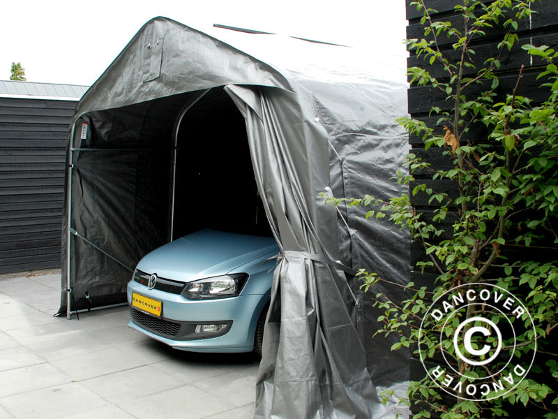 Garagetelt PRO 3,6x7,2x2,68m PE, Grå