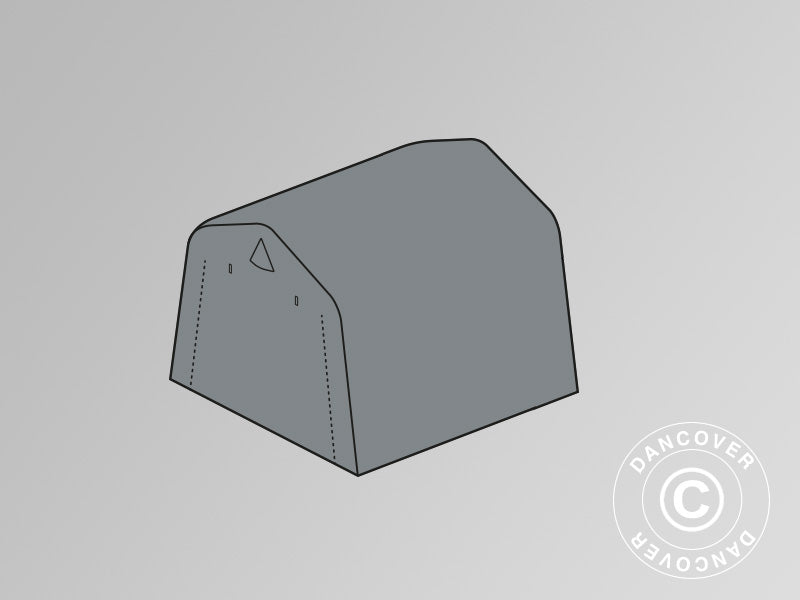 Tagdug til opbevaringstelt PRO 2x2m PE, Grå