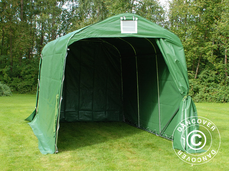 Opbevaringstelt PRO 2,4x3,6x2,34m PVC, Grøn