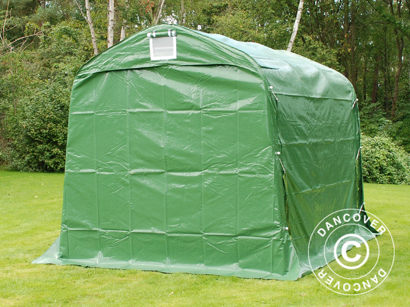Opbevaringstelt PRO 2,4x3,6x2,34m PVC, Grøn