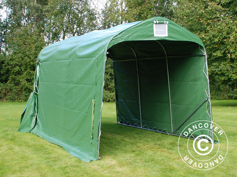 Opbevaringstelt PRO 2,4x3,6x2,34m PVC, Grøn