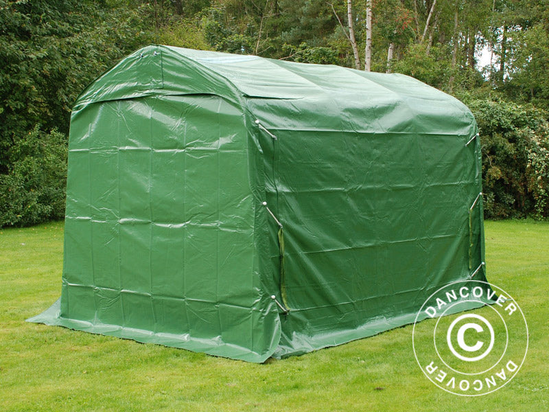 Opbevaringstelt PRO 2,4x3,6x2,34m PVC, Grøn
