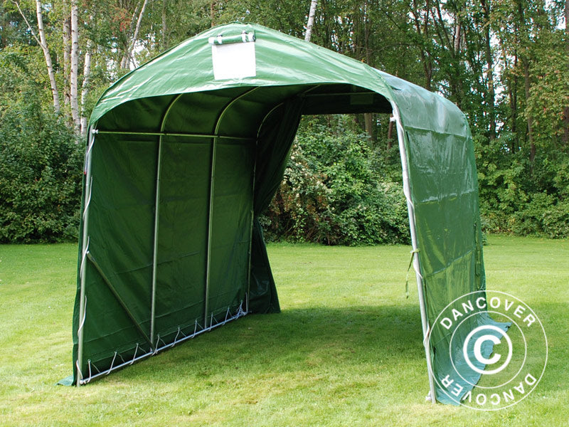 Opbevaringstelt PRO 2,4x3,6x2,34m PVC, Grøn