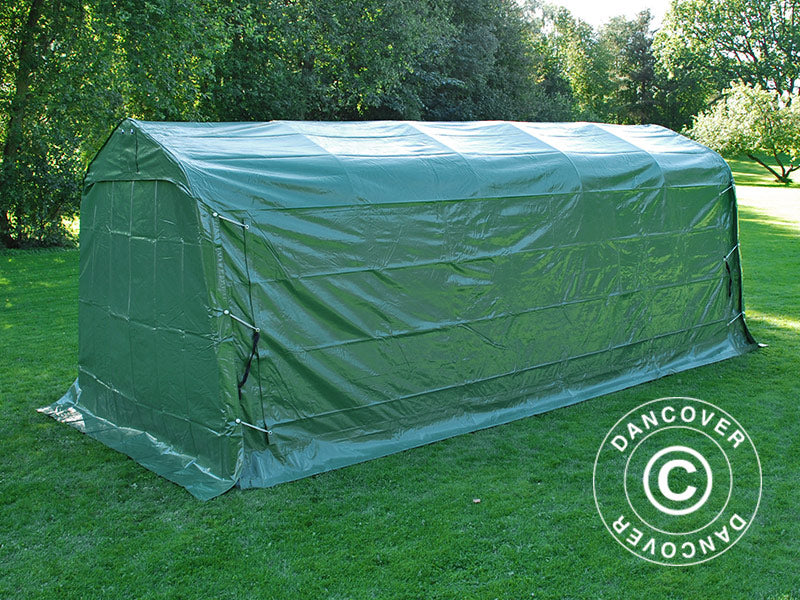 Opbevaringstelt PRO 2,4x6x2,34m PVC, Grøn