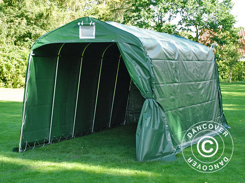 Opbevaringstelt PRO 2,4x6x2,34m PVC, Grøn