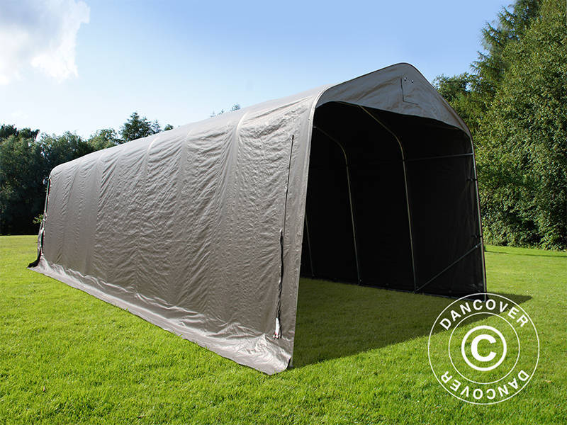 Garagetelt PRO 3,77x9,7x3,18m PE, Grå