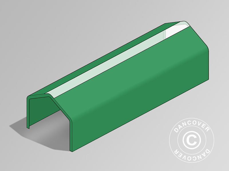 Tagdug til Lagertelt PRO 6x18m PVC m/ovenlys, Grøn
