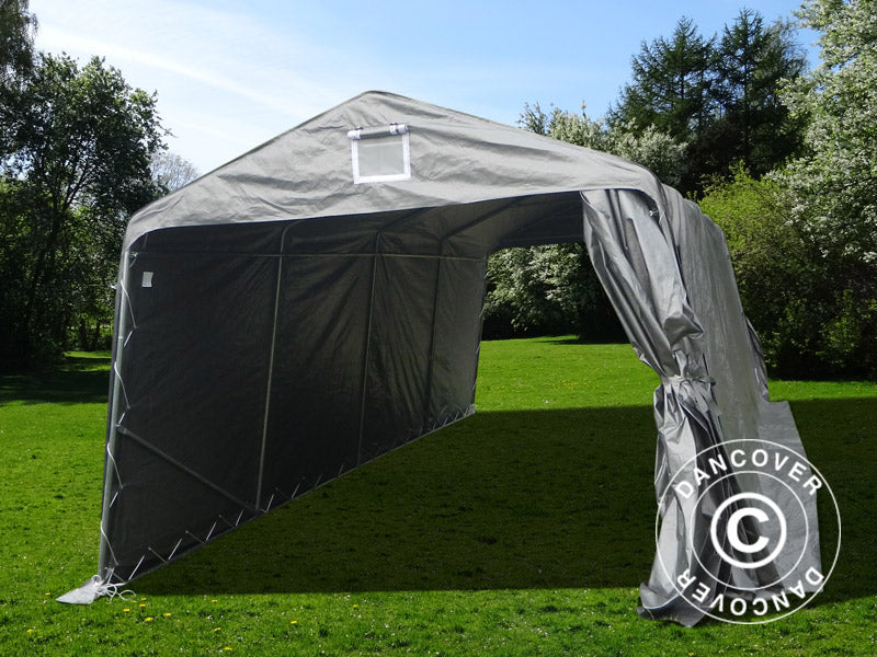 Garagetelt Basic 3,3x7,2x2,4m PE, Grå