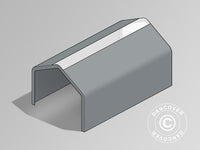 Tagdug til Lagertelt PRO 8x12m PVC m/ovenlys, Grå