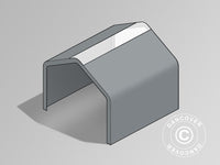 Tagdug til Lagertelt PRO 7x7m PVC m/ovenlys, Grå