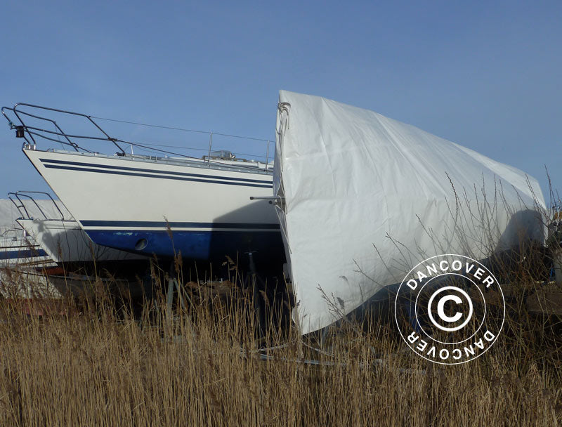 Presenning 6x14m, PE 300g/m², Hvid