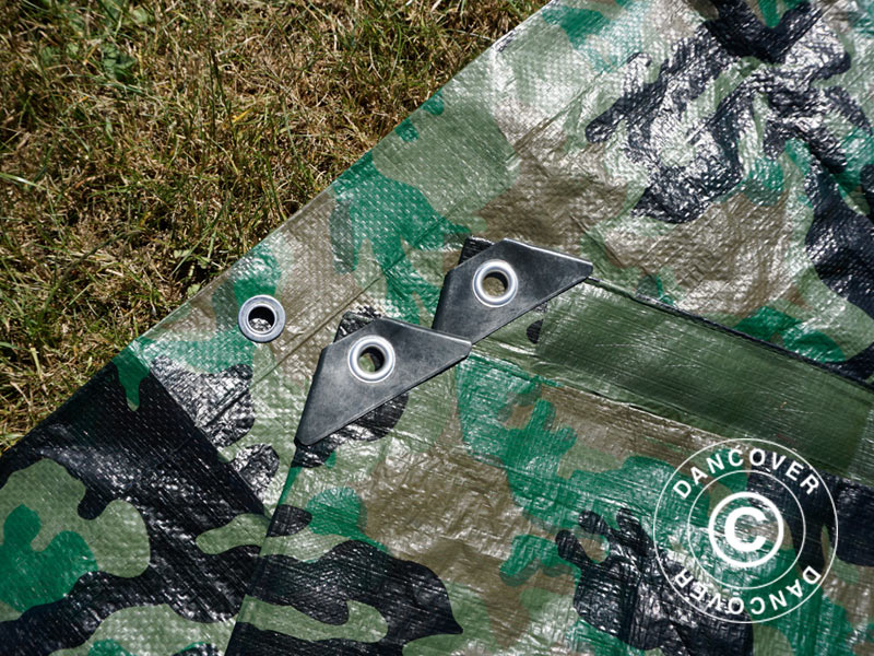 Camouflagepresenning Woodland 1,9x3m, 100g/m²