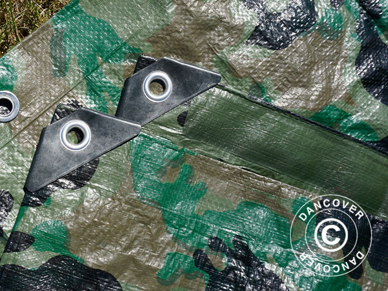 Camouflagepresenning Woodland 1,9x3m, 100g/m²