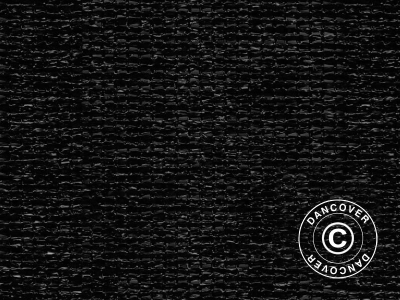 Afskærmningsnet 2x50m, 150g, Sort