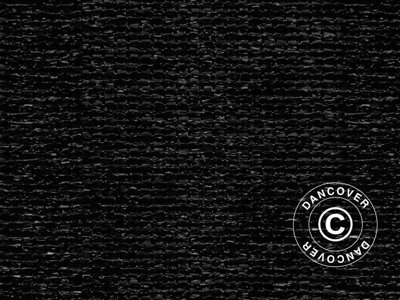 Afskærmningsnet 2x50m, 150g, Sort