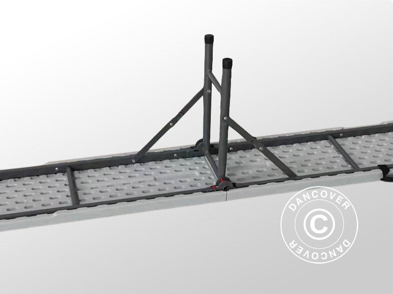 Foldebænke 244x30x43cm, Lysegrå (25 stk.)