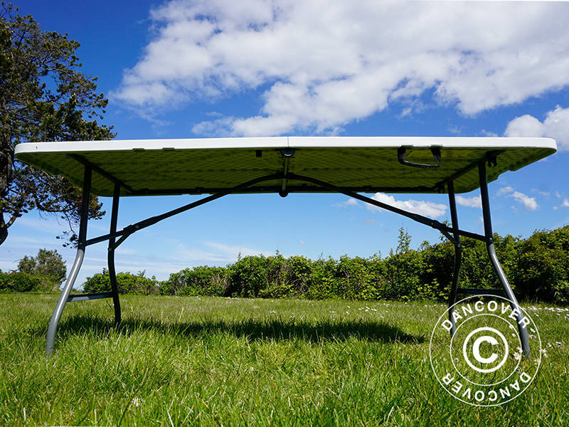 Klapbord 180x74x74cm, Lysegrå (10 stk.)