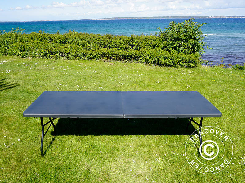 Klapbord 240x76x74cm, Sort (10 stk.)