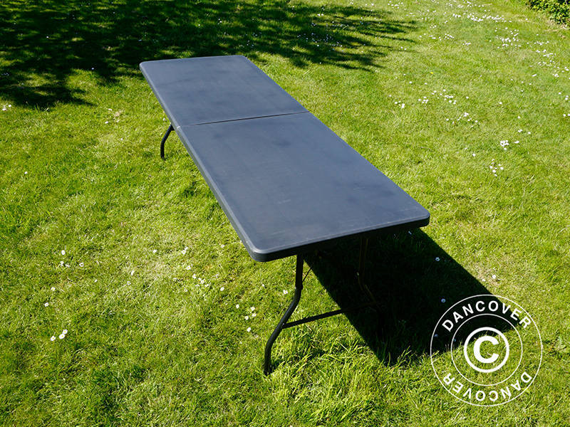 Klapbord 240x76x74cm, Sort (10 stk.)